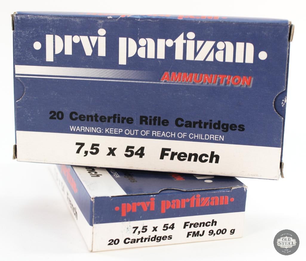2 Boxes Prvi Partizan 7.5x54 139gr FMJ Ammunition - 40rds (1 of 1)