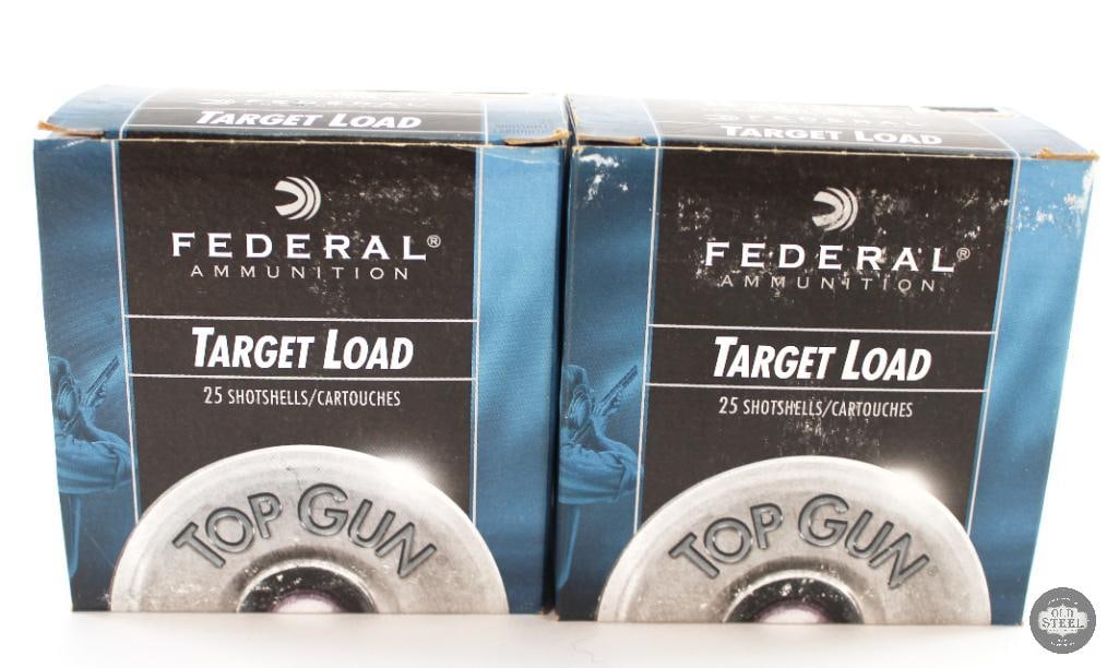 2 Boxes Federal Target Load 12ga 2-3/4 Shotshell Ammunition - 50rds (1 of 2)