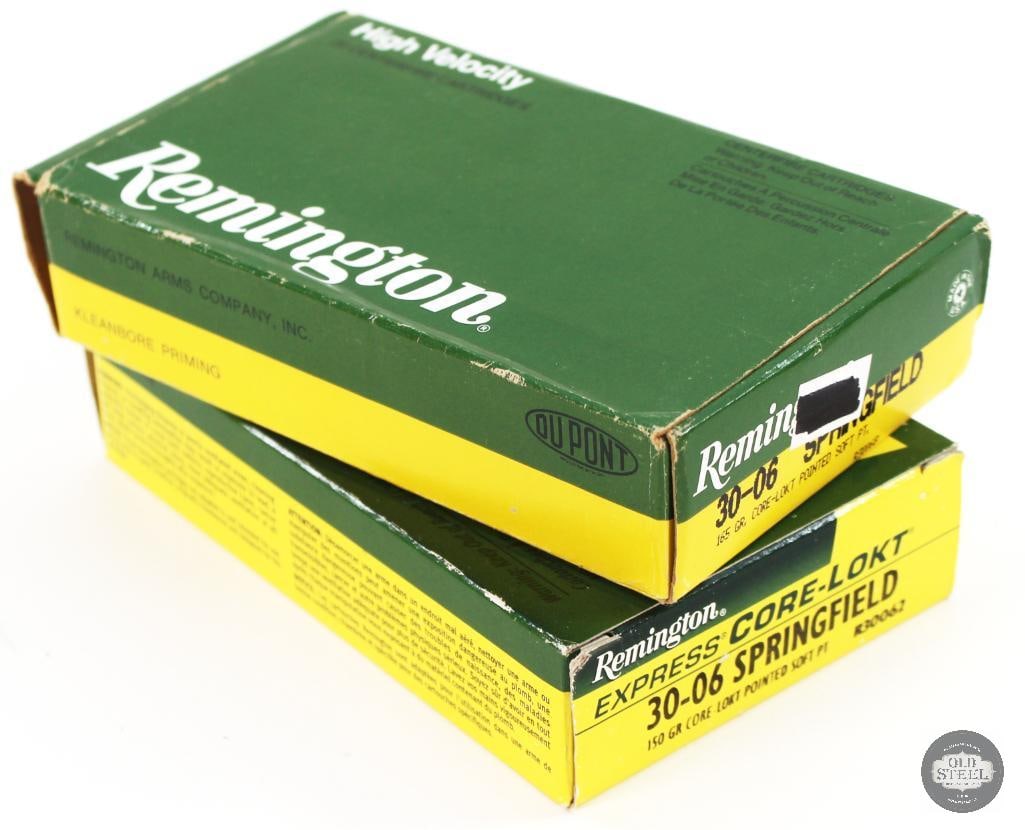 2 Boxes Remington 30-06 SPRG Core-Lokt PSP Ammunition - 40rds (1 of 1)