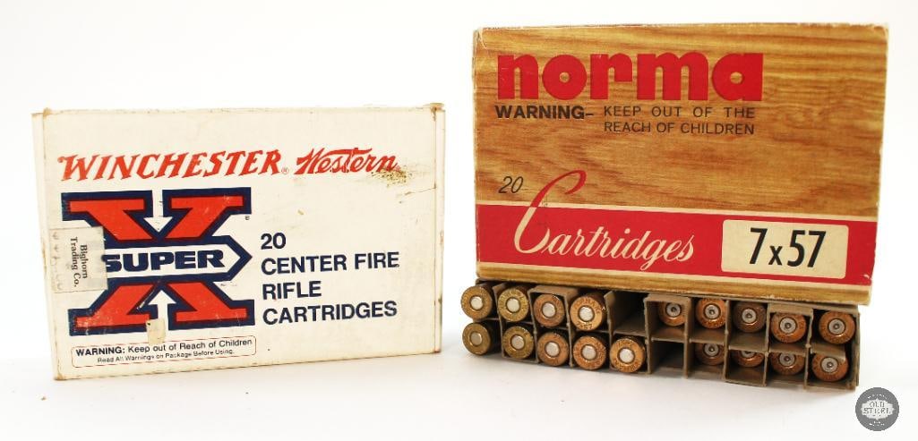 29rds 7x57mm Mauser Ammunition - Norma, Winchester Western (1 of 2)