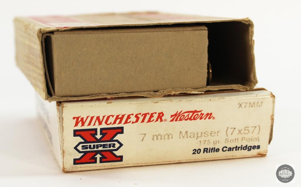 29rds 7x57mm Mauser Ammunition - Norma, Winchester Western - 2