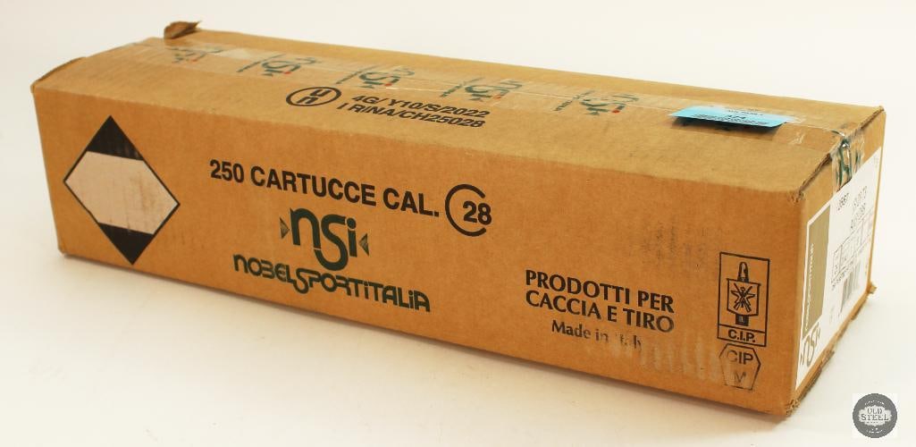 Case of Nobel Sport Italia 28ga 2-3/4in 1oz No.8 Hard Shot Shotshell Ammunition - 250rds (1 of 3)