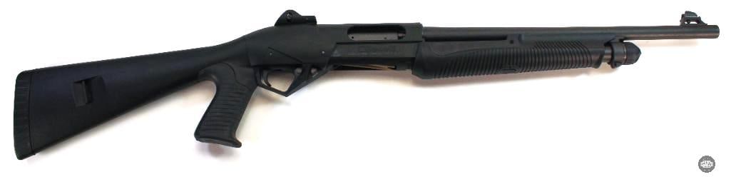 Benelli Super Nova 12ga Pump Shotgun - FFL: Here we have a Benelli Super Nova 12ga shotgun. 18in barrel, 14in LOP, good clean shiny bore. Fit and finish are excellent as the firearm only shows signs of light use. 