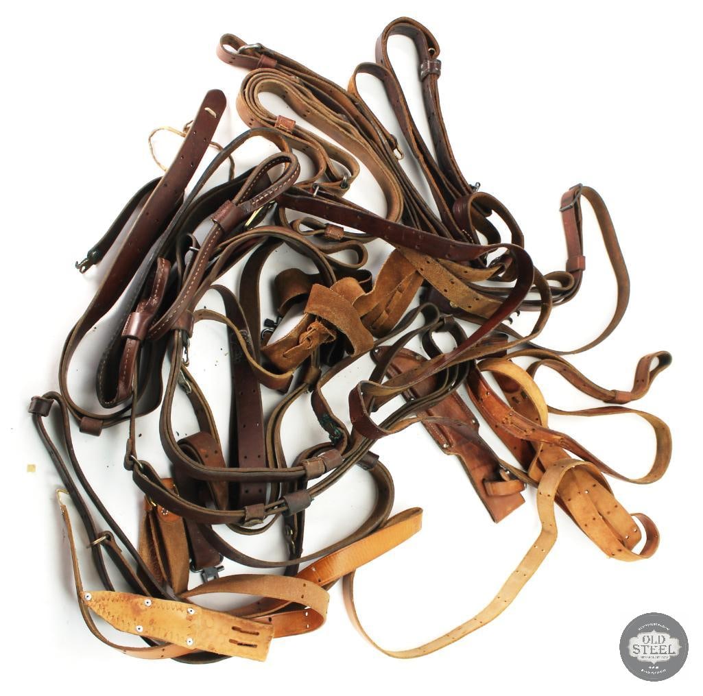 Bulk Lot Leather Rifle Slings (1 of 1)