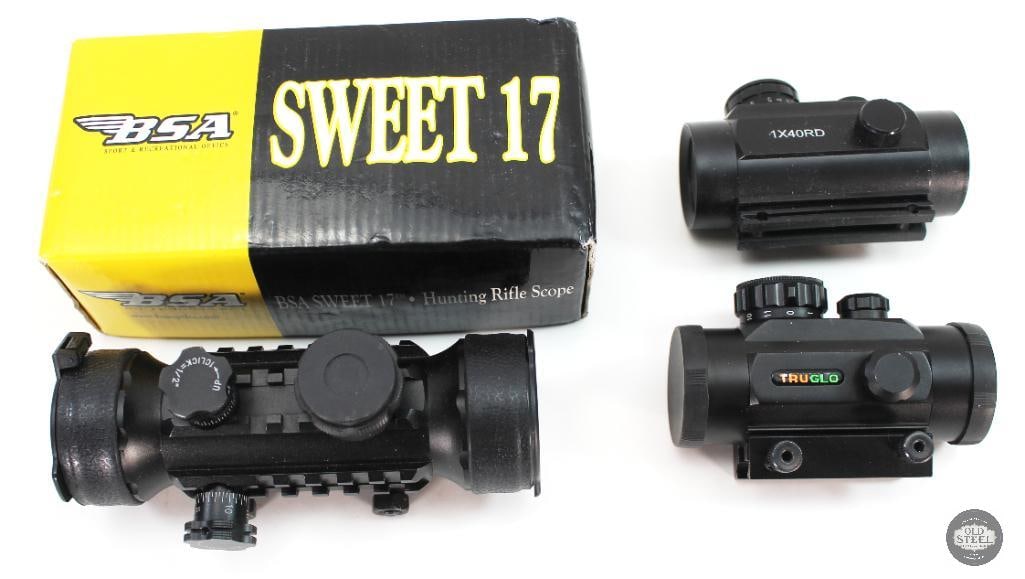 Lot of 3 Optics - BSA, TruGlo, Red Dot (1 of 1)