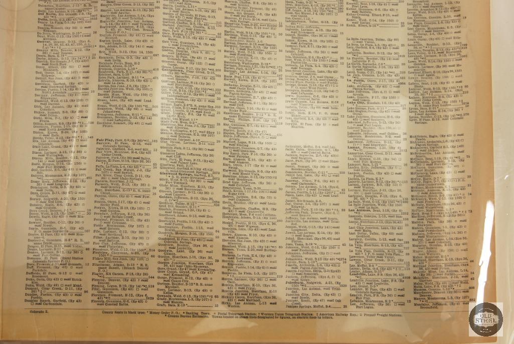 Vintage Colorado Atlas Map - 27x21 - 10