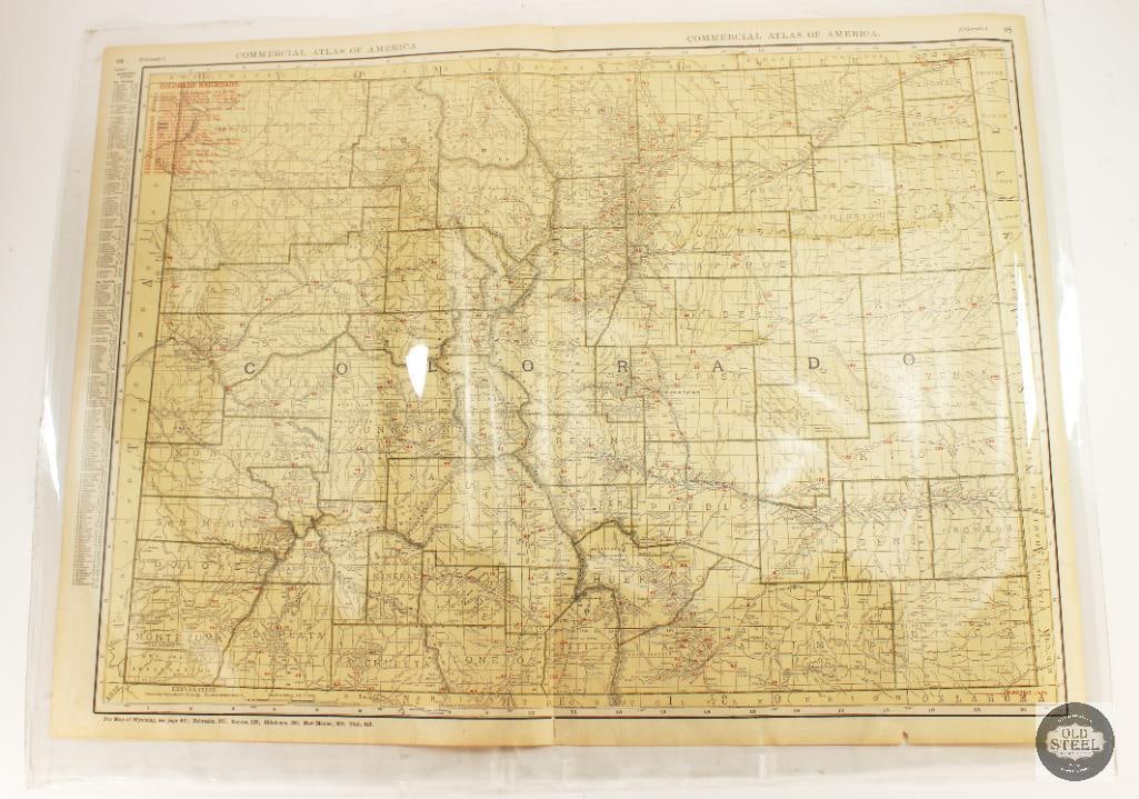 Vintage Colorado Atlas Map - 27x21 (1 of 10)