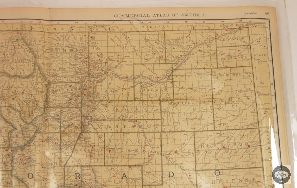 Vintage Colorado Atlas Map - 27x21 - 3