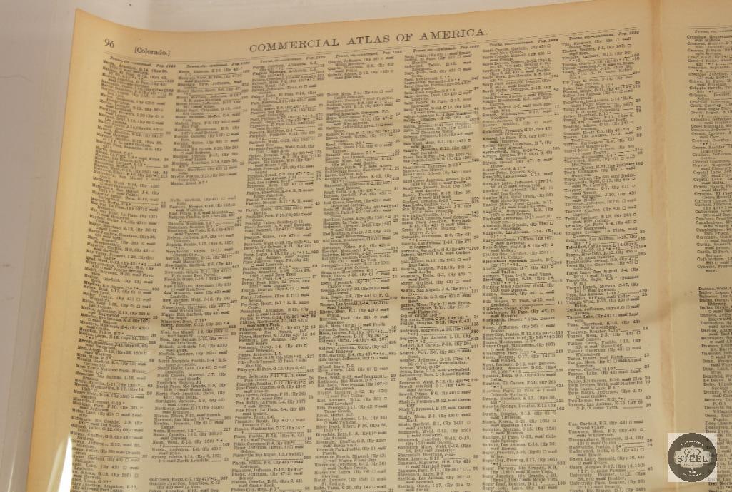 Vintage Colorado Atlas Map - 27x21 - 7
