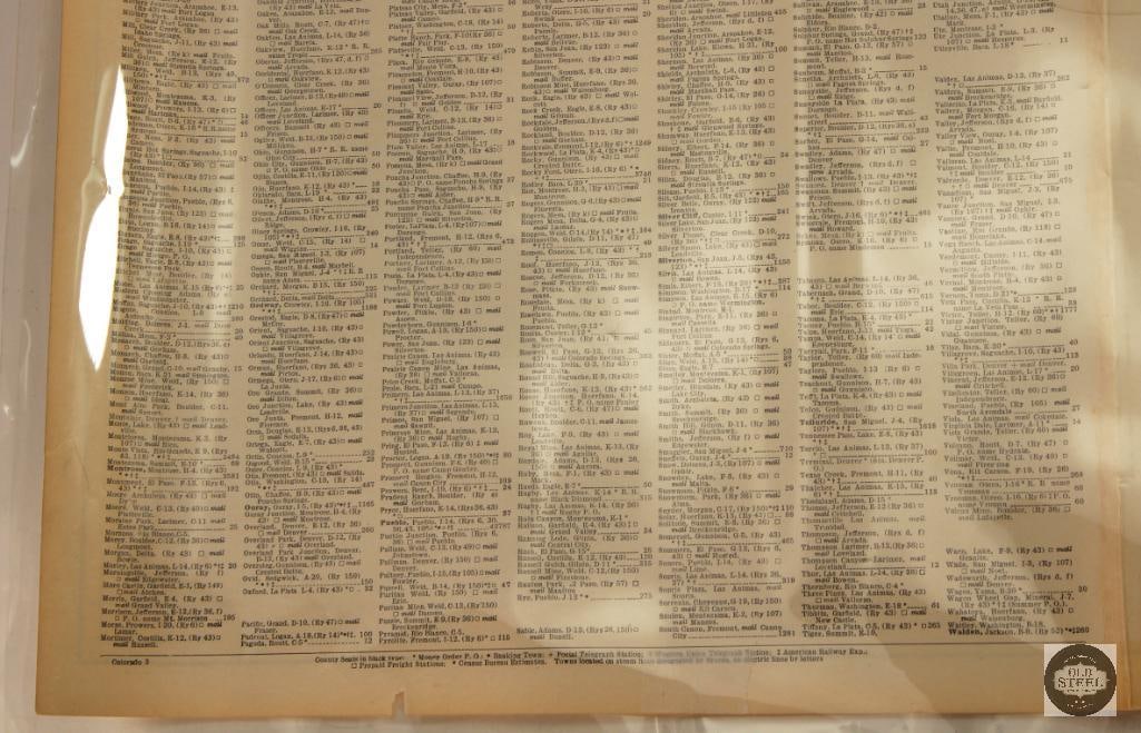 Vintage Colorado Atlas Map - 27x21 - 9