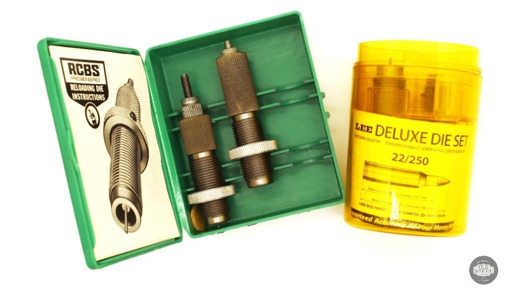 RCBS 30-40 Krag Die Set Lee 22-250 3-Die Set: RCBS 30-40 Krag Die Set Lee 22-250 3-Die Set THIS ITEM IS AS PICTURED WITH NO FURTHER ATTACHMENTS. ALL SALES ARE FINAL. PLEASE REFER TO THE AUCTION DESCRIPTION, LOT #1 DESCRIPTION