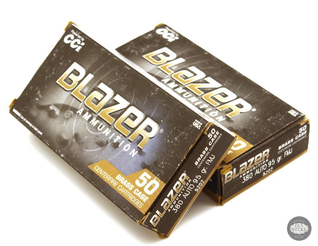 100rds CCI Blazer 380 Auto 95gr FMJ Ammunition (1 of 1)