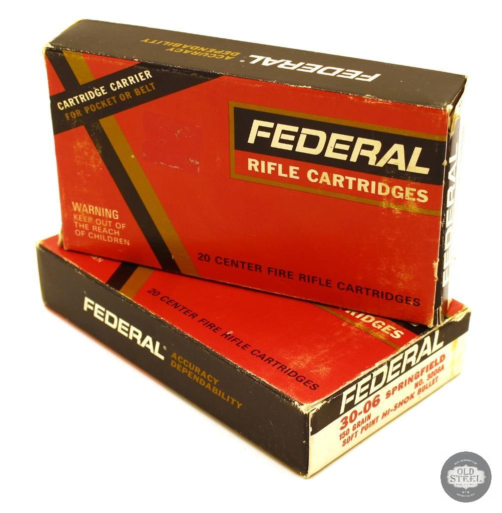40rds Federal 30-06 SPRG 150gr SP Hi-Shok Ammunition (1 of 1)