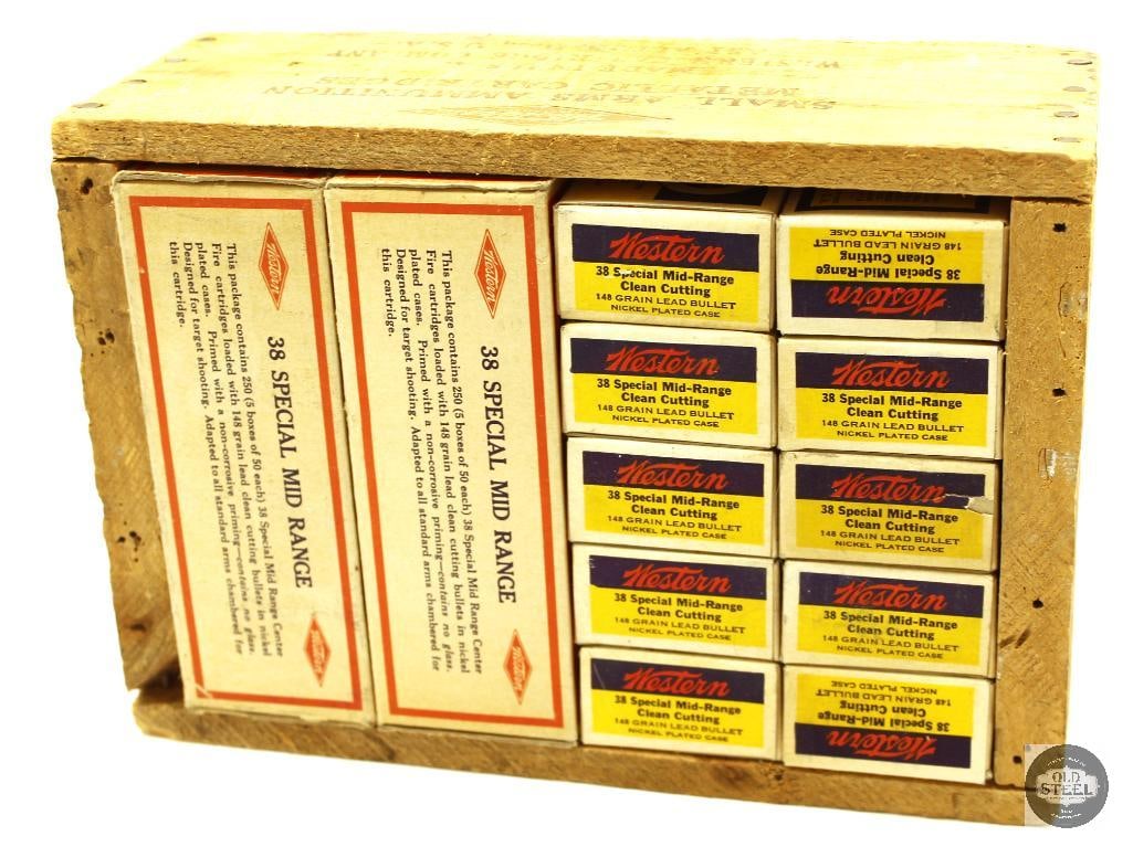 2000ct Vintage Western 38 SPL 1st Fired Nickeled Brass in Original Box and Crate: 2000ct Vintage Western 38 SPL 1st Fired Nickeled Brass in Original Box and Crate THIS ITEM IS AS PICTURED WITH NO FURTHER ATTACHMENTS. ALL SALES ARE FINAL. PLEASE REFER TO THE AUCTION