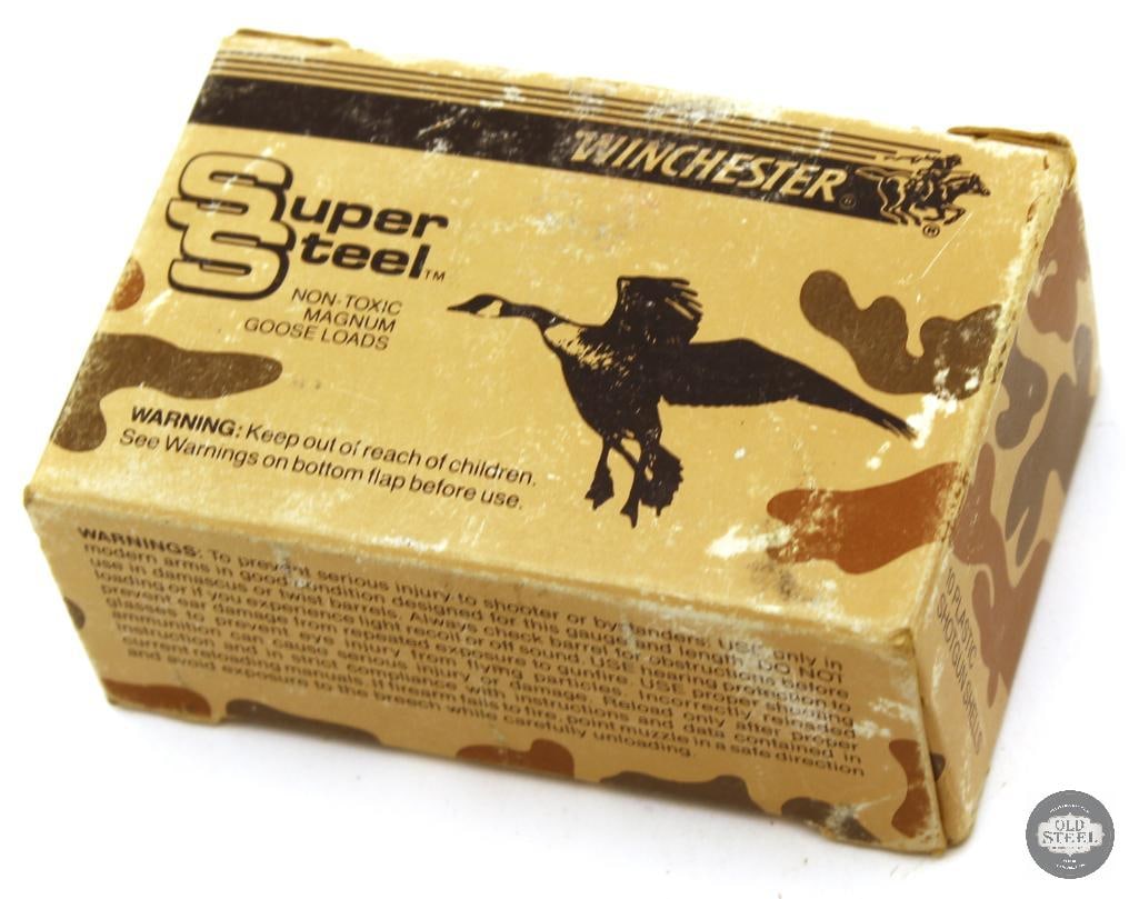 10rd Box Winchester Super Steel 12ga 3 Inch Magnum 1-1/4oz BBB Shot Ammunition: 10rd Box Winchester Super Steel 12ga 3 Inch Magnum 1-1/4oz BBB Shot Ammunition THIS ITEM IS AS PICTURED WITH NO FURTHER ATTACHMENTS. ALL SALES ARE FIN