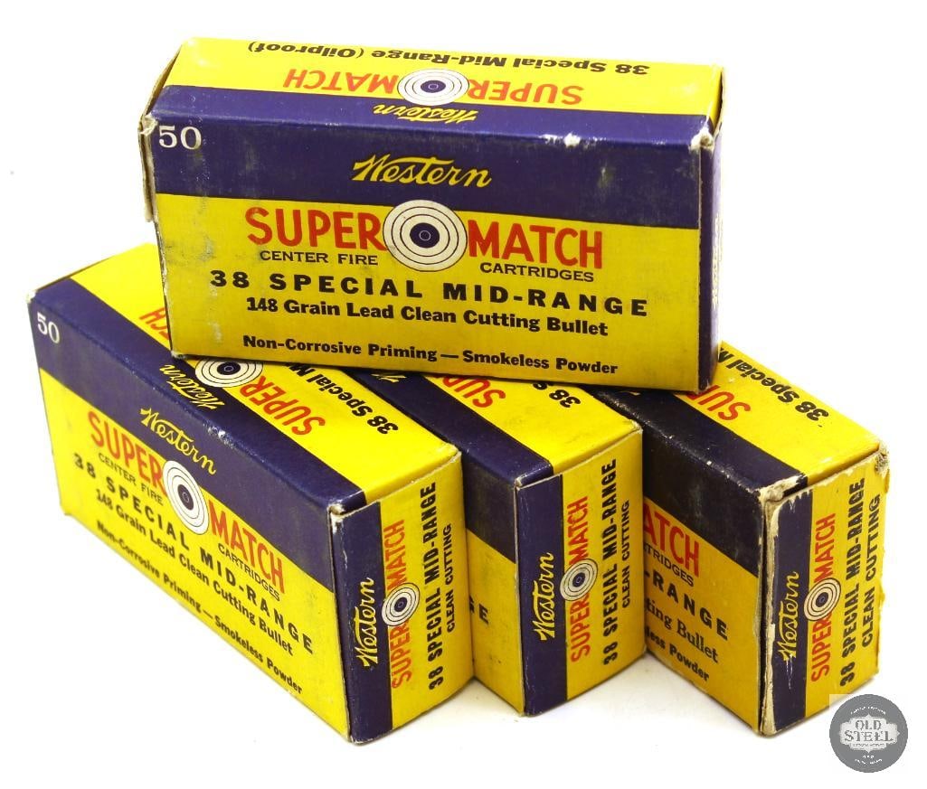 200rds Vintage Western 38 Special 148gr Lead Clean Cutting Ammunition (1 of 1)