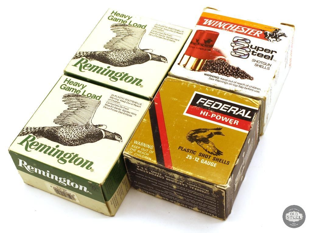 100rds 12ga 2-3/4in Ammunition - Remington, Federal, Winchester (1 of 1)