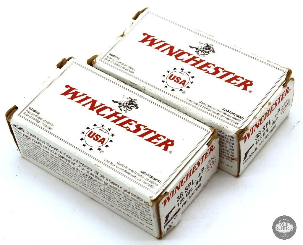 100rds Winchester 38SPL + P 125gr JHP Ammunition (1 of 1)