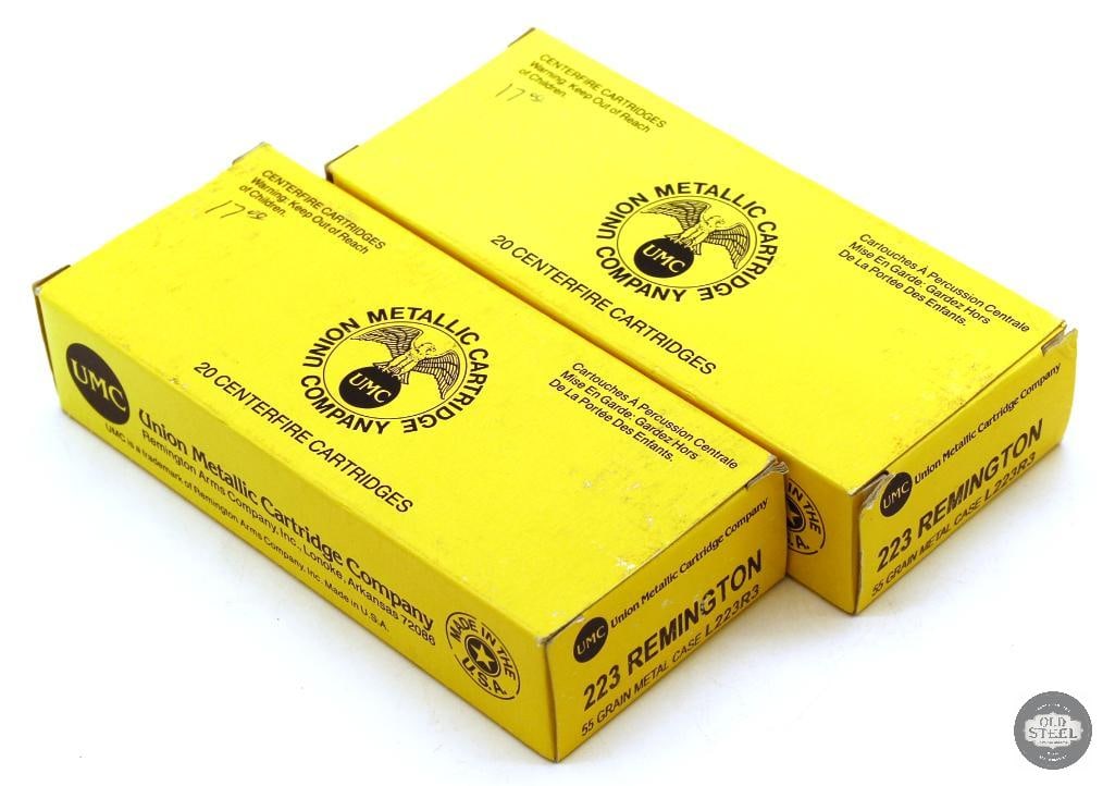 40rds Remington UMC 223 Remington 55gr Metal Case Ammunition (1 of 1)