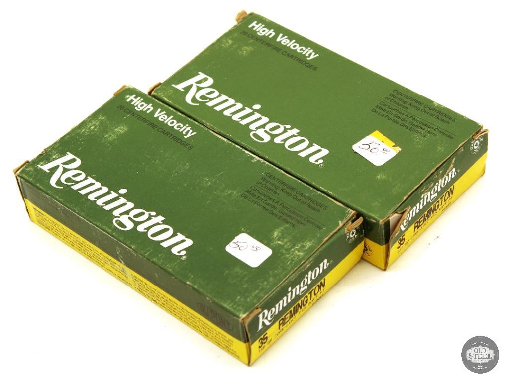 40rds Remington 35 Remington 150gr Core-Lokt PSP Ammunition: 40rds Remington 35 Remington 150gr Core-Lokt PSP Ammunition THIS ITEM IS AS PICTURED WITH NO FURTHER ATTACHMENTS. ALL SALES ARE FINAL. PLEASE REFER TO