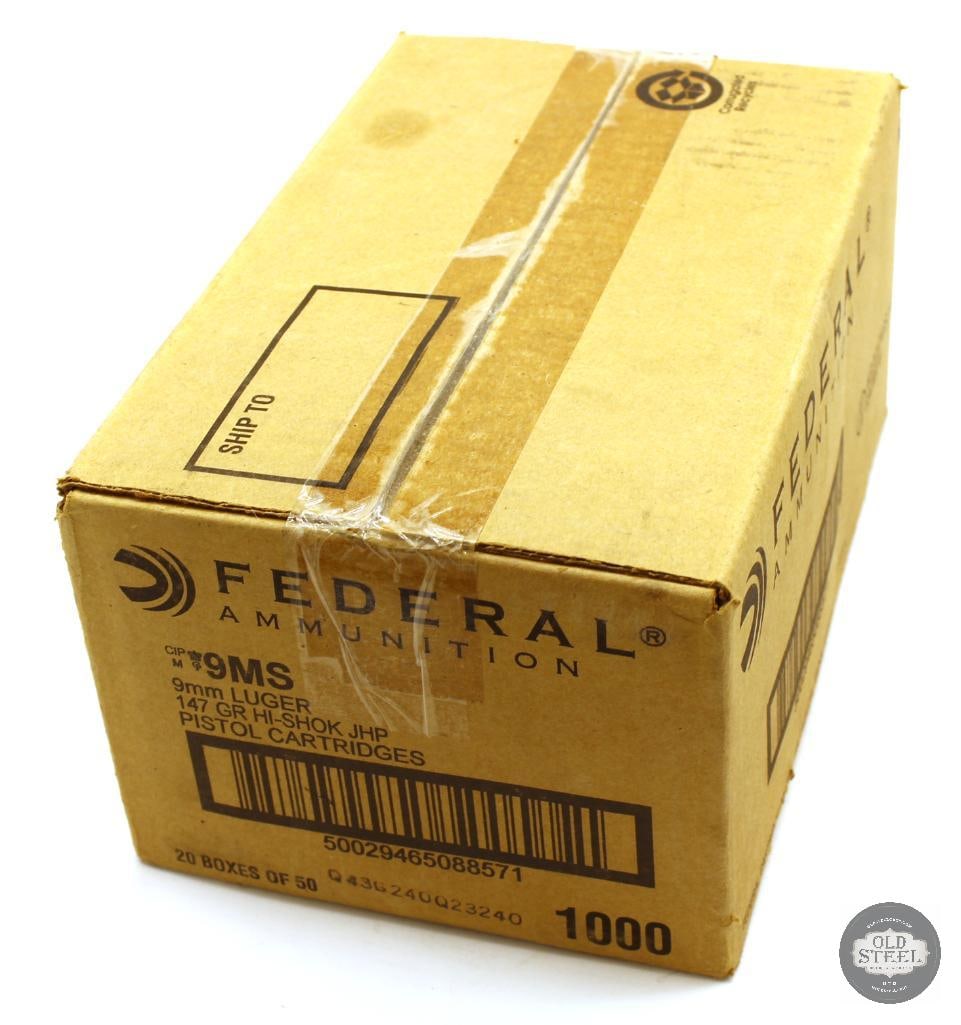1000rd Case Federal HST 9mm Luger 147gr Ammunition (1 of 1)