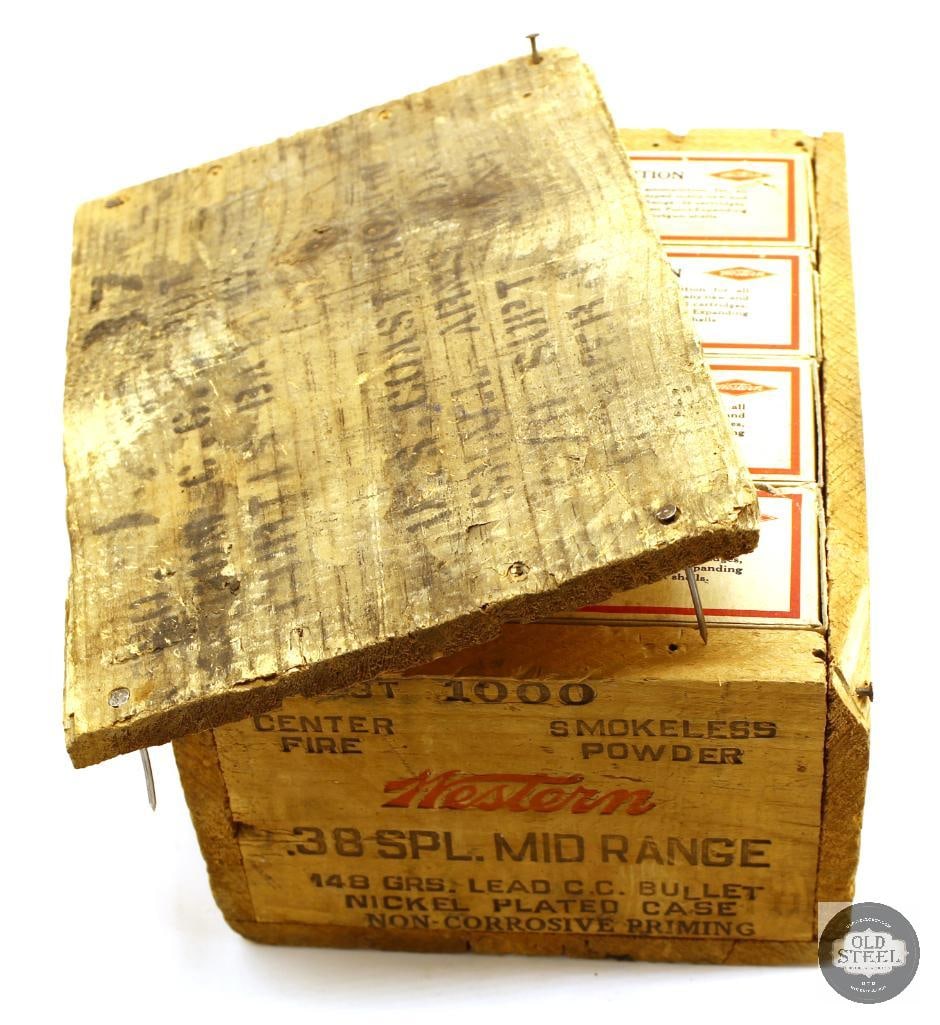 1000ct Vintage Western 38 SPL 1st Fired Nickeled Brass in Original Box and Crate (1 of 1)