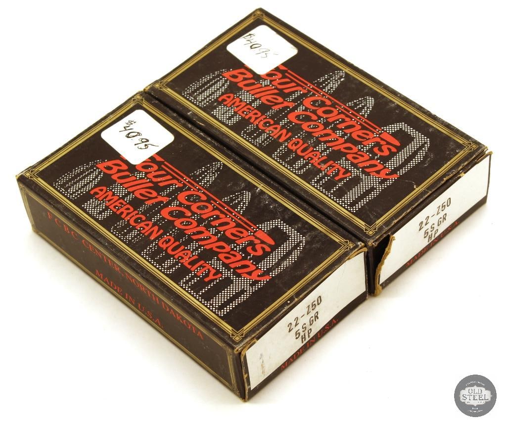 40rds Four Corners Bullet Company 22-250 REM 55gr HP Ammunition: 40rds Four Corners Bullet Company 22-250 REM 55gr HP Ammunition THIS ITEM IS AS PICTURED WITH NO FURTHER ATTACHMENTS. ALL SALES ARE FINAL. PLEASE REFER TO THE AUCTION DESCRIPTION, LOT