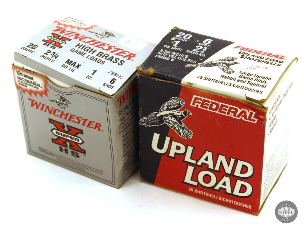 25rds Federal 20ga 25rds Winchester 28ga Ammunition (1 of 1)