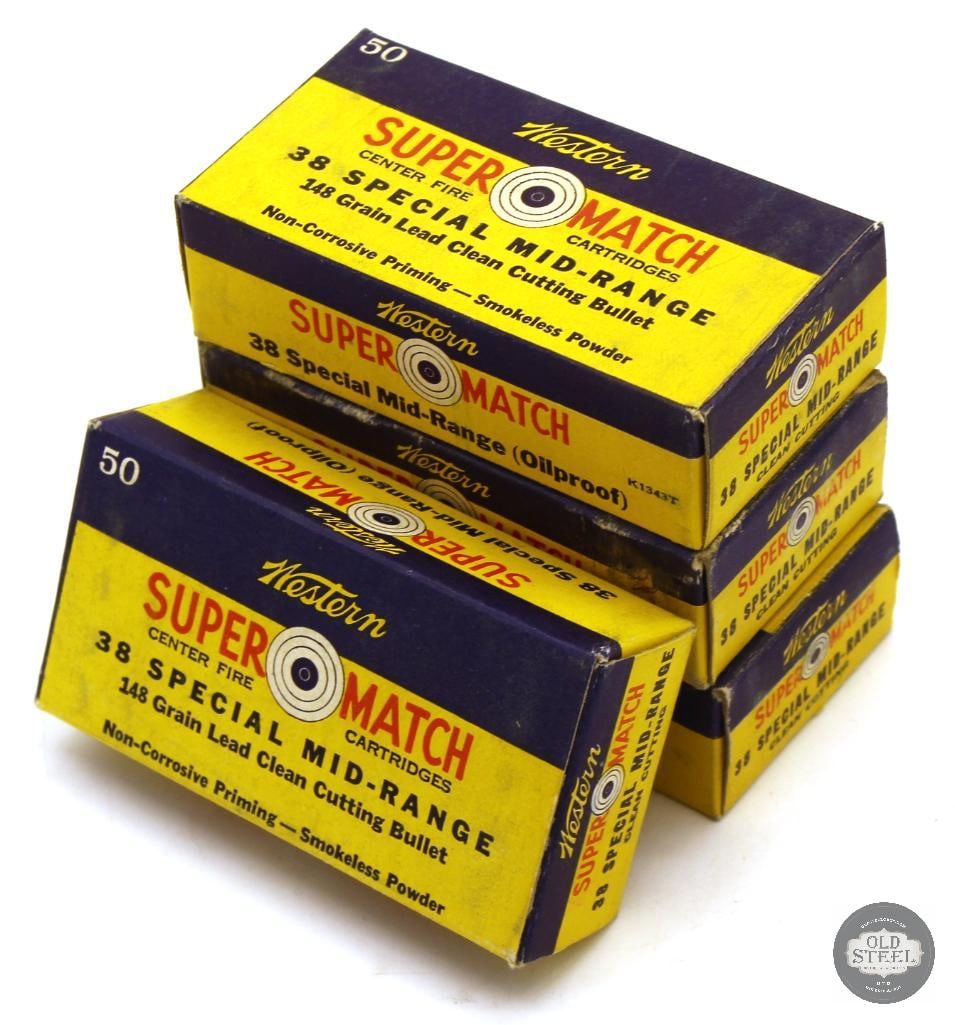 200rds Vintage Western 38 Special 148gr Lead Clean Cutting Ammunition: 200rds Vintage Western 38 Special 148gr Lead Clean Cutting Ammunition THIS ITEM IS AS PICTURED WITH NO FURTHER ATTACHMENTS. ALL SALES ARE FINAL. PLEASE REFER TO THE AUCTION DESCRIPTION,