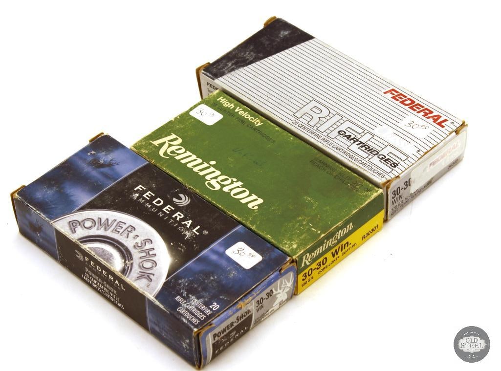 60rds Remington and Federal 30-30 WIN Ammunition (1 of 1)