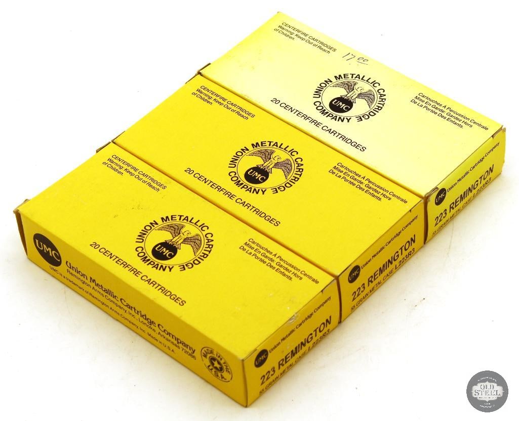60rds Remington UMC 223 REM 55gr Metal Case Ammunition (1 of 1)