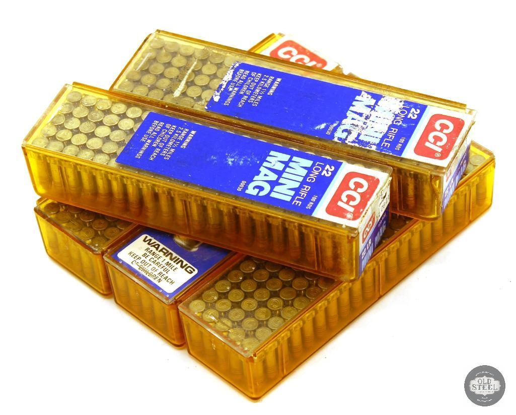 500rds CCI Mini-Mag 22LR Ammunition: 500rds CCI Mini-Mag 22LR Ammunition THIS ITEM IS AS PICTURED WITH NO FURTHER ATTACHMENTS. ALL SALES ARE FINAL. PLEASE REFER TO THE AUCTION DESCRIPTION, LOT #1 DESCRIPTION AND TERMS