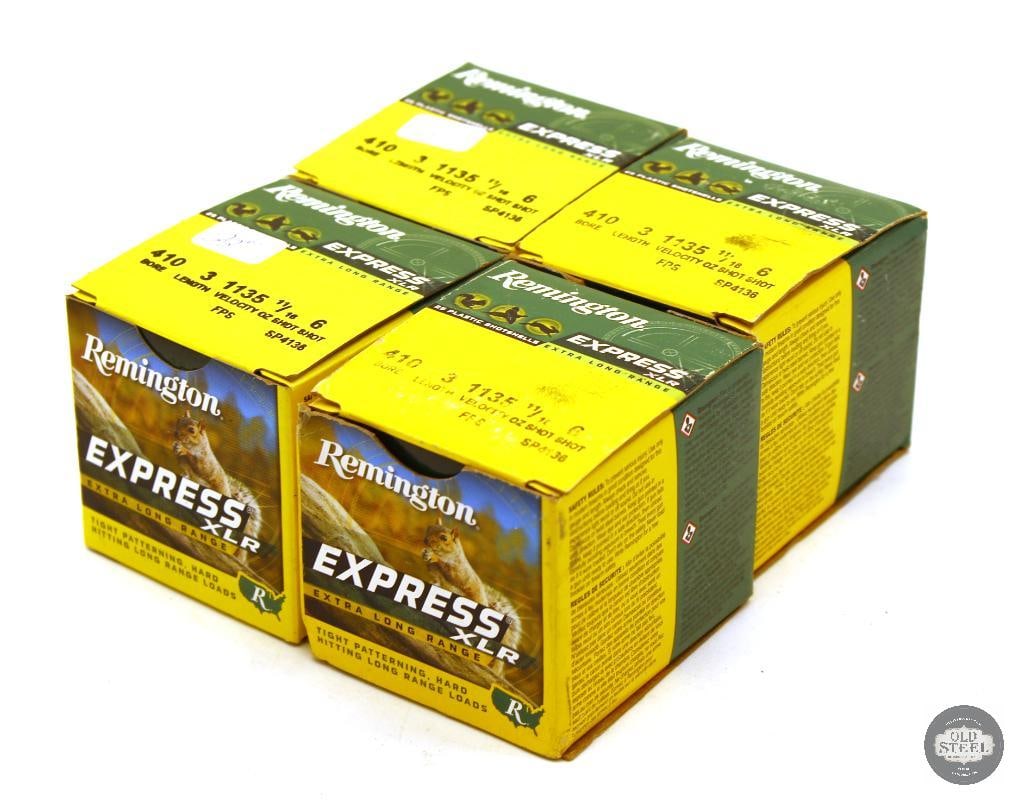 100rds Remington Express 410ga 3in 11/16oz No. 6 Shot Ammunition (1 of 1)
