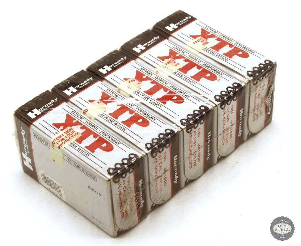 500ct Hornady 41 Caliber 210gr HP/XTP Bullets: 500ct Hornady 41 Caliber 210gr HP/XTP Bullets THIS ITEM IS AS PICTURED WITH NO FURTHER ATTACHMENTS. ALL SALES ARE FINAL. PLEASE REFER TO THE AUCTION DESCRIPTION, LOT #1 DESCRIPTION