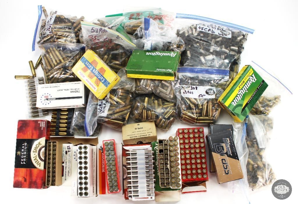 Bulk Lot of Various Spent, Primed and Unprimed Cartridge Cases of Various Calibers (1 of 1)