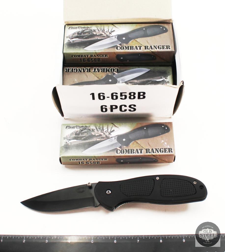 6 Pack Frost Cutlery Combat Ranger Pocket Knives NIB (1 of 4)