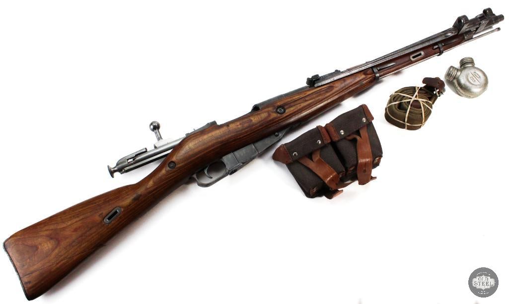 Mosin Nagant M44 Rifle 7.62x54R No Import Marks Matching Mfg 1945 - C&R - Pouches, Sling, Oiler (1 of 20)