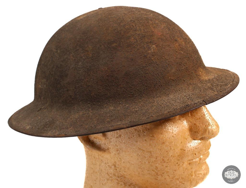 Original US M1917 Brodie Steel Helmet (1 of 4)