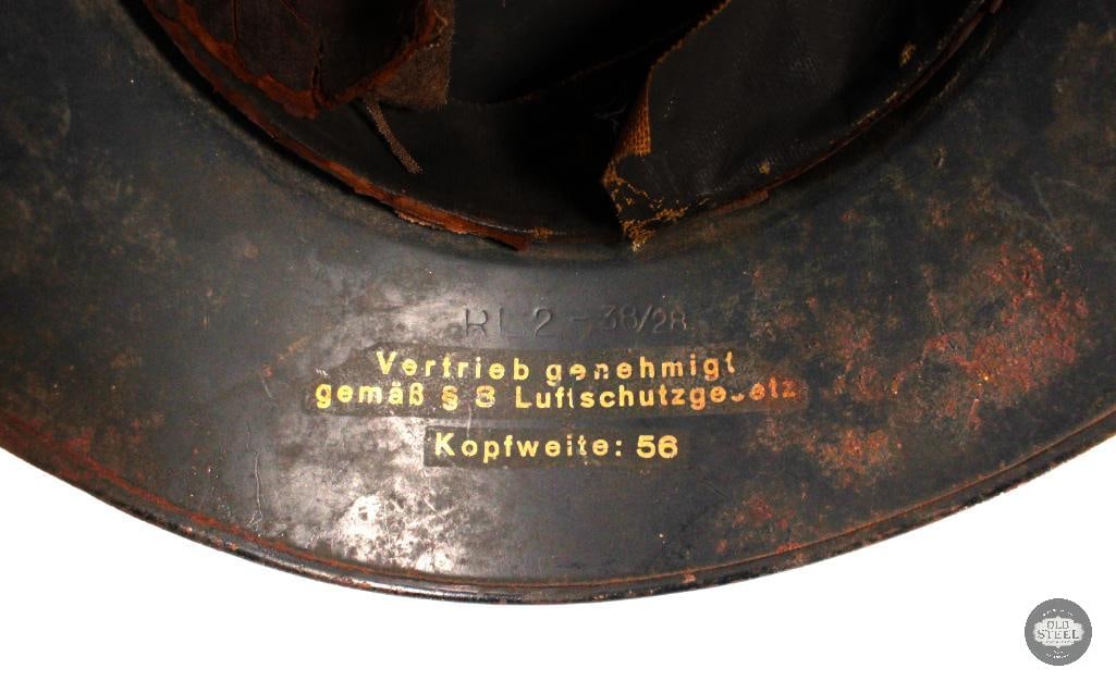 Luftshuts 3 piece gladiator style helmet WWII German - 7