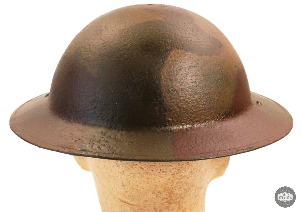 Original US 1917 Brodie steel helmet shell WWI - 3