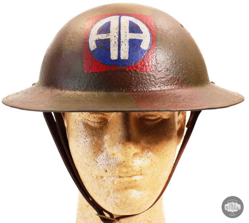 Original US 1917 Brodie steel helmet shell WWI - 5