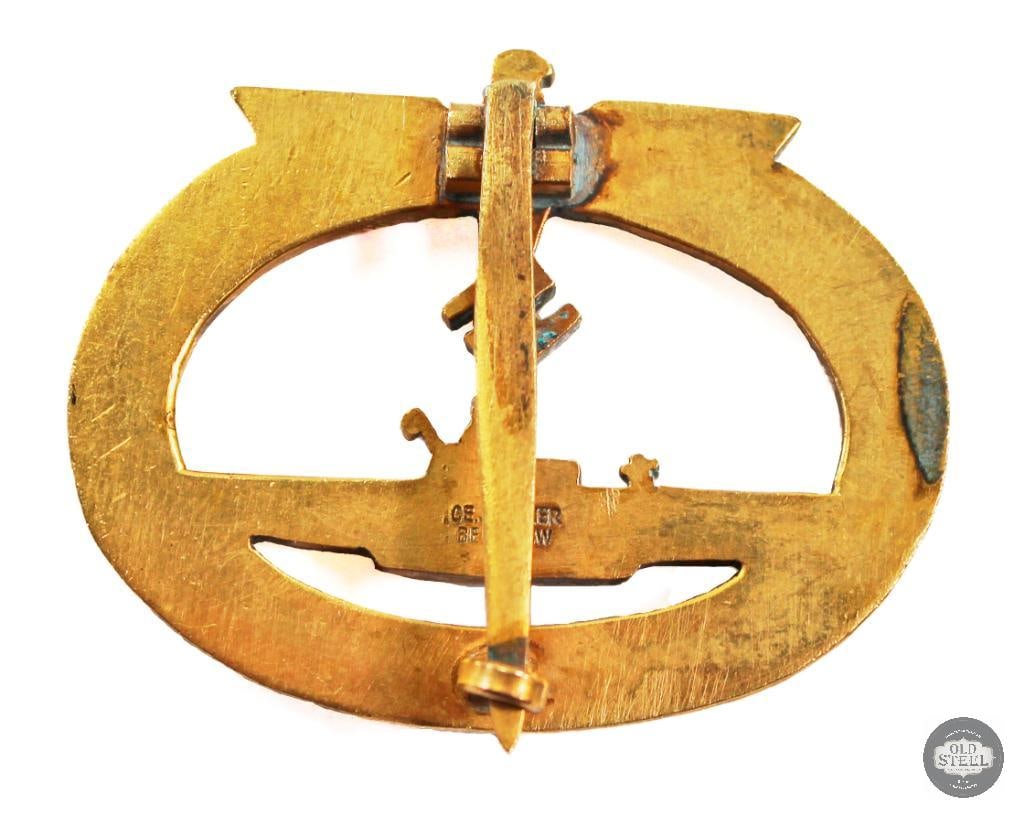 Original WWII Junker U-Boat Badge - German - 2