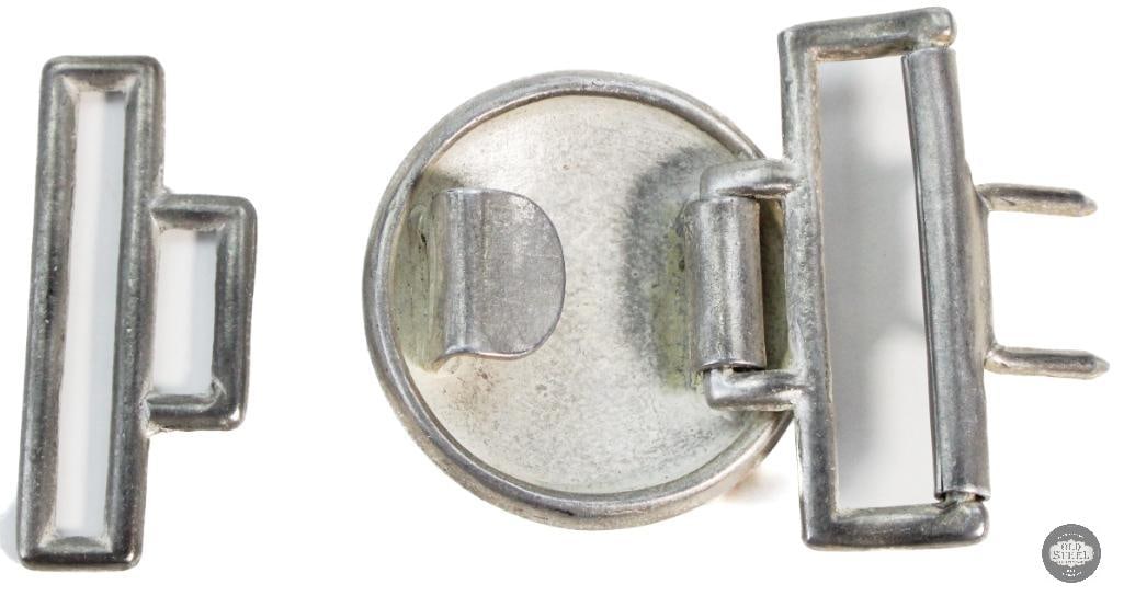 Rare Reich Deutsche reichsbahn feldbindenschlossWWII German Aluminum Belt Buckle - 2