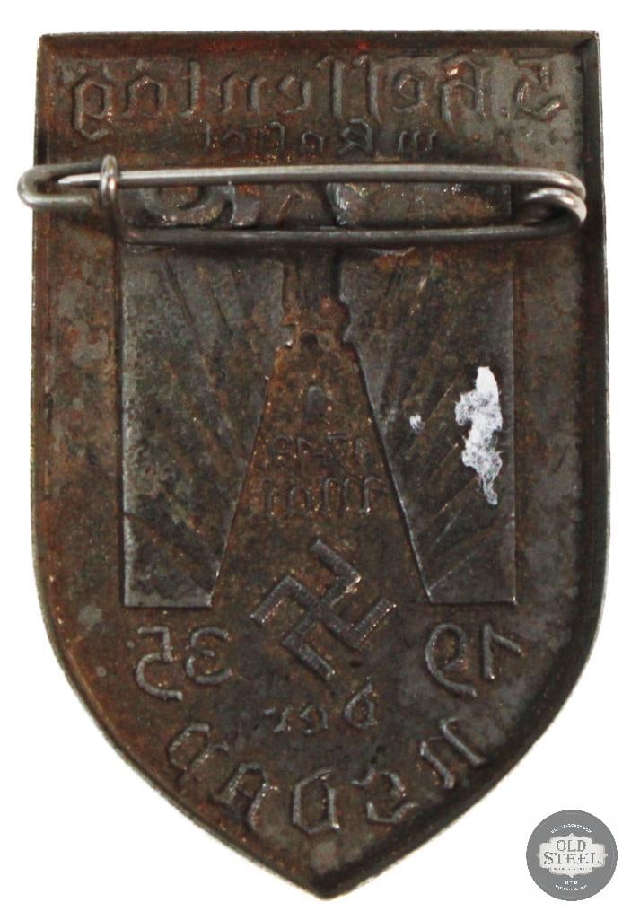 WWII German NASDP 1935 Haffentag day badge Tinnie - 2