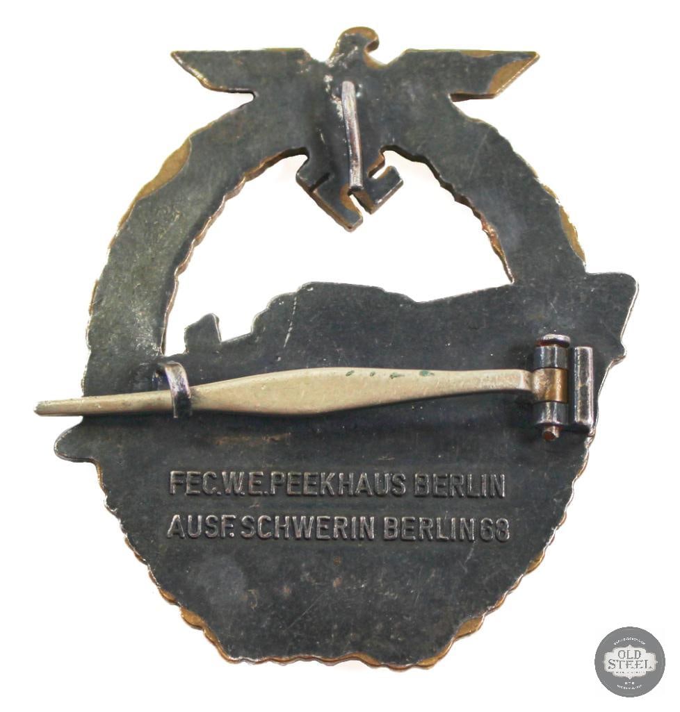 Original Kriegsmarine 2nd Pattern S-Boat Badge - WWII German - 2