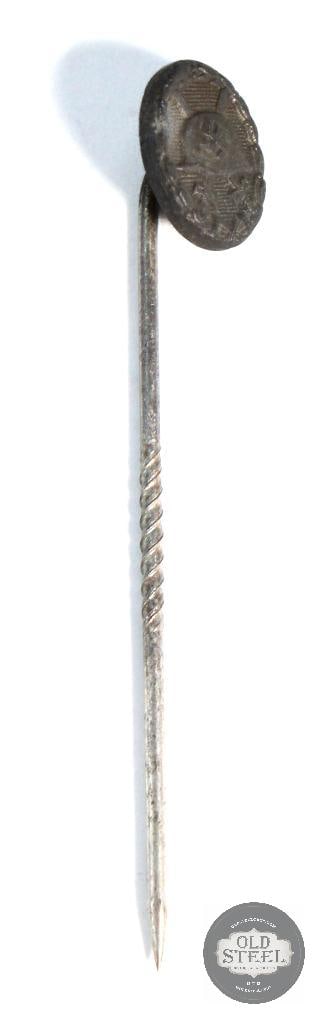 WWII German Wound badge stick pin in silver: WWII German Wound badge stick pin in silver THIS ITEM IS AS PICTURED WITH NO FURTHER ATTACHMENTS. ALL SALES ARE FINAL. PLEASE REFER TO THE AUCTION DESCRIPTI