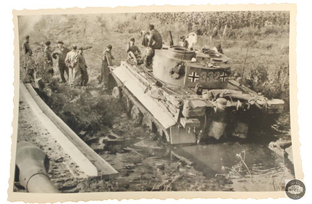 Original photo of captured German panzer: Original photo of captured German panzer Tiger. THIS ITEM IS AS PICTURED WITH NO FURTHER ATTACHMENTS. ALL SALES ARE FINAL. PLEASE REFER TO