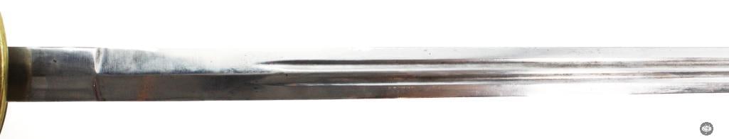French Officers Sword W/ Folding Guard & Scabbard - 5