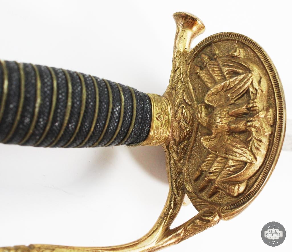 Civil War Era M1860 Officer's Dress Parade Sword W/ Scabbard - 3