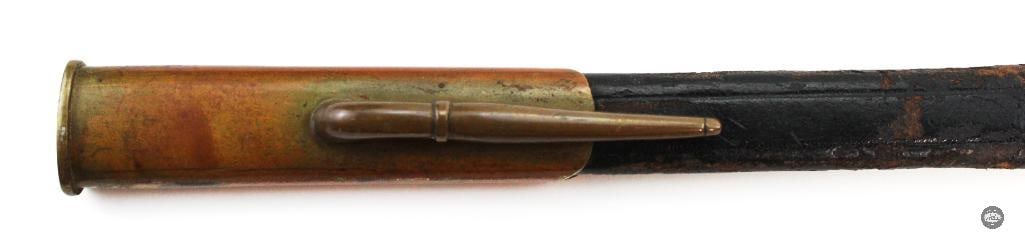 German Made 19th Century Sword w/ Folding Guard & Scabbard - 6